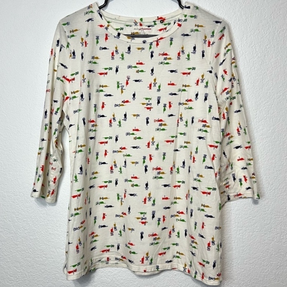 Anthropologie Pilcro & The Letter Press Helping Hands Shirt. Sz XL